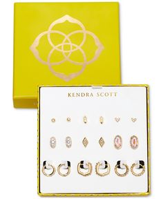 in stock Kendra Scott Store, Pre Wrap, Sold Out Sign, Kendra Scott Earrings, Buy Earrings, Earring Gift, Trendy Earrings, Gold Glass, Brass Material