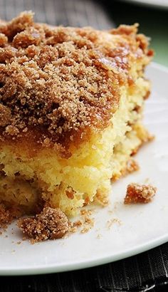 a piece of cake sitting on top of a white plate