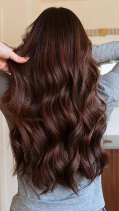 Chocolate Auburn Hair, Brownish Red Hair, Dark Auburn Hair, Mahogany Hair, Red Hair Inspo, Brown Hair Looks, Brown Hair Inspo, Chocolate Hair