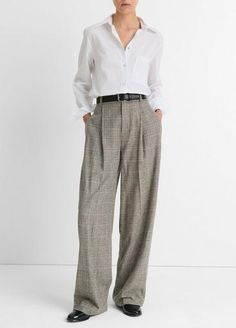 Buy Plaid Italian Wool-Blend High-Rise Trouser for USD 495.00 | Vince Tailoring Details, Baby Clothes Sale, Polo Sweatshirt, Glen Plaid, Sweater Collection, Trouser Style, Short Jacket, Tee Dress, Shirt Sale