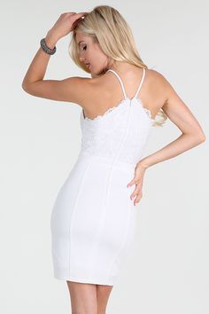 95% Polyester 5% Spandex Size # Bust Waist Hips S 0 33" 24" 34" S 2 33.5" 25" 35" M 4 34" 26" 36" M 6 35.5" 27" 37" L 8 36.5" 28" 38" L 10 37.5" 29" 39" Embellished Stretch V-neck Dress, Spring Fitted Midi Dress With Lace Back, Elegant Stretch Dresses With Lace Back, Fitted Midi Dress With Lace Back, Stretch Embellished Bodycon Dress, Embellished Stretch Bodycon Dress, Fitted V-neck Embellished Midi Dress, Fitted Lace V-neck Bodycon Dress, Embellished Fitted V-neck Midi Dress