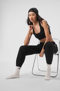 The search for the perfect lounge-to-street look is over. Our iconic sweats have classic details, like an elastic waistband and cuffs, plus a relaxed fit that reads laid-back but not slouchy (since this is a unisex style, we recommend sizing down to achieve this look). The French terry feels smooth on the outside and fleecy on the inside. And may we suggest a matching Accolade Hoodie or Crew Neck? Find your fit and see all the ways to style it. EXPLORE ACCOLADE. Womens Month, Celestial Blue, Woman Back, Street Look, Back Women, Shopper Tote, Alo Yoga, New Print, Unisex Style