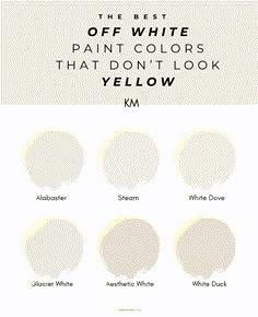 the best off white paint colors that don't look yellow or khaki