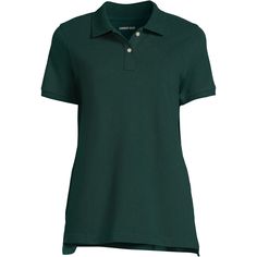 Elevate your everyday wardrobe with the Lands' End School Uniform Women's Tall Short Sleeve Mesh Polo Shirt. Designed to maintain its appearance, this polo shirt ensures that colors remain vibrant and the fit stays true, wash after wash. Here are some of its standout features:

- Size: Medium Tall
- Color: Evergreen
- Material: 100% combed cotton for breathability and comfort
- Gender: Female
- Age Group: Adult

This shirt is crafted with a smooth covered neck seam, reinforced shoulders, and nea Classic Green Polo Shirt With Relaxed Fit, Green Casual Polo Shirt For Spring, Casual Kelly Green Tops, Basic Green Shirt With Relaxed Fit, Green Relaxed Fit Basic Shirt, Casual Green Relaxed Fit Polo Shirt, Classic Green Polo Shirt For Spring, How To Buy Land, Everyday Wardrobe