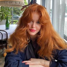 Cheveux Oranges, Beautiful Red Hair, Blowout Hair, Auburn Hair, Dye My Hair, Orange Hair, Hair Inspo Color