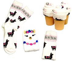 These cozy alpaca and llama pattern socks are crafted in an irresistible ice cream cone shape designed exclusively for women and teenage girls.Each ice cream cone pair of socks is elegantly packaged in a pattern-printed white box available in a range of captivating designs adorned with a playful curling ribbon. Ice Cream Collection Product Information:Box size: 4.25in x 3.75in x 3.75 inIncludes: 1 Pair of fuzzy SocksSocks length: QuarterSocks size: One Size for Teens and AdultsMaterial: 99% poly Cozy White Socks For Gifts, Cozy White Socks As Gift, Cozy White Socks As A Gift, Fun White Socks As Gift, Fun White Socks As A Gift, Cozy Socks Gift, Teen Boxing, Cream Gloves, Ice Cream Gift