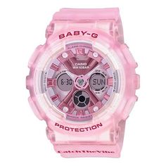 CASIO BABY-G Waterproof Sports Shockproof Womens Analog/Digital Combo Watch Digital Sports Watches, Pink Watch, Transparent Resin, G Shock Watches, Baby G, Hip Hop Culture, Casio G Shock, Gshock Watch, G Shock