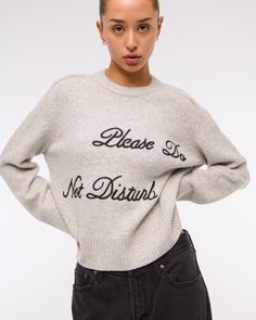 Women's The A&F Madeline Crew Sweater | Women's Tops | Abercrombie.com Denim Bottoms, 2024 Wishlist, Clothes Wishlist, Sweater Women's, Soft Sweater, Casual Chic Style, Suits Coats, Softest Sweater, Graphic Shirt