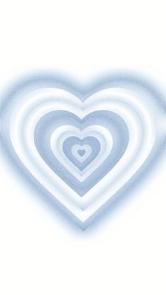 a heart shaped object is in the middle of a white and blue background with swirls