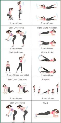 a poster showing how to do an exercise with the help of a woman's arms and