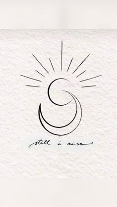 the letter s is drawn on paper and has a sunburst above it that reads,