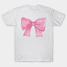 Coquette pink bow -- Choose from our vast selection of Crewneck and V-Neck T-Shirts to match with your favorite design to make the perfect graphic T-Shirt. Pick your favorite: Classic, Boxy, Tri-Blend, V-Neck, or Premium. Customize your color! For men and women. Casual Summer T-shirt With Pink Bow, Casual Short Sleeve T-shirt With Pink Bow, Cute Pink T-shirt With Bow, Cute Cotton T-shirt With Pink Bow, Pink Bow T-shirt With Short Sleeves, Pink T-shirt For Summer Gift, Pink Bow Short Sleeve T-shirt, Pink Short Sleeve T-shirt With Bow, Pink Summer T-shirt For Gift