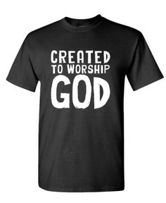 Great shopping ideas for CREATED TO WORSHIP GOD - jesus christ lord - Cotton Unisex T-Shirt, Mens Shirts Christian Clothing Brands, Created To Worship, Christian Tshirt Design, Christian Shirts Designs, Christian Tshirt, Faith Tees, Christian Bible Quotes, Worship God, Unique Hoodies