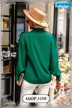 Ruffle Layer Long Sleeve Blouse - Green Layered Long Sleeve, Green Blouse, Sleeve Blouse, Long Sleeve Blouse, Long Sleeve, Best Deals, Green