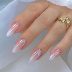 PRICES MAY VARY. 💗【Stylish and Trendy】: Our Nude Pink Press on Nails are perfect for those who want to stay on top of the latest fashion trends. The clear almond shape adds a touch of elegance, while the white pink gradient glitter designs make them stand out. 💗【Easy to Apply】: Our press on nails are easy to apply and remove, making them a great choice for those who want to change their look frequently. No need to spend hours at the salon, you can have beautiful nails in minutes. 💗【High-Quality Material】: Our fake nails are made from high-quality materials that are durable and long-lasting. You can wear them for days without worrying about them falling off or losing their shape. 💗【Perfect for Any Occasion】: Whether you're going to a party, a wedding, or just want to look your best, our Unghie Sfumate, 2023 Pink, Nails Silver, Gold Prom, Nails Gold, Her Nails, Nails Square, Fake Nails With Glue, Nails Blue