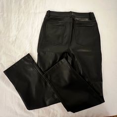 Reposhing This Item I Purchased From @Meghanbridges. Loved It, But Ready To Rotate For Something New. Questions? Leave A Comment Below! Dressed Pants, Leather Bootcut Pants, Never Fully Dressed, Bootcut Pants, Pants Color, Something New, Boot Cut, Pant Jumpsuit, Black Leather