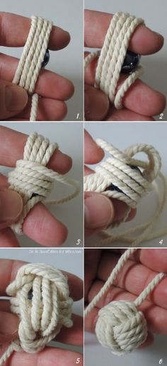 the instructions for how to tie a knot in one hand and pull it together with two hands