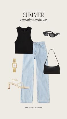 Summer 2023 Capsule Wardrobe + Outfit Ideas | Erika Marie Capsule Wardrobe Outfit Ideas, Capsule Wardrobe Casual, Capsule Wardrobe Women, Capsule Wardrobe Outfits, Summer Capsule Wardrobe, Casual Day Outfits, Elegante Casual, Wardrobe Outfits