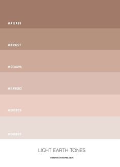 the different shades of light earth tones in this color palette are from left to right