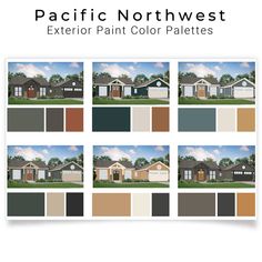 the exterior paint color palettes for this home