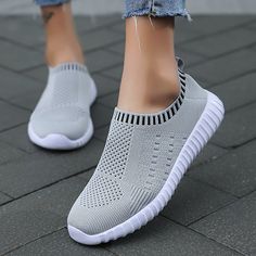 Category:Sneakers; Upper Materials:Mesh; Season:Spring   Fall; Heel Type:Flat Heel; Gender:Women's; Activity:Running,Walking; Toe Shape:Round Toe; Style:Sporty,Casual,Minimalism; Heel Height(inch):1-2; Outsole Materials:Rubber; Occasion:Daily; Closure Type:Loafer; Listing Date:08/15/2023; Production mode:External procurement; 2024 Trends:Plus Size,Flyknit Shoes; Foot Length:; Foot Width:; SizeChart1_ID:2:184043; Size chart date source:Provided by Supplier. College Shoes, Casual Walking Shoes, Casual Slip On Shoes, Knit Shoes, Sporty Casual, Casual Sneakers Women, Knit Sneakers, Women Sneakers, Sneakers Online