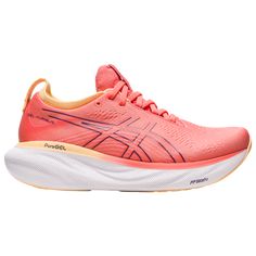 ASICS® GEL-Nimbus 25 | Champs Sports Asics Gel Nimbus 25, Running Gels, Asics Running, Asics Women Gel, Comfortable Walking Shoes, Pink Running Shoes, Marathon Running Shoes, Dusty Purple, Best Running Shoes