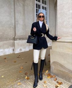 Old Money Outfits With Boots, Fairfax And Favor Boots Outfit, Old Money Boots, Fairfax And Favor, Winter Jumpers, Outfit Inspired, Outfit Idea, Fall Outfit, Old Money