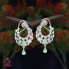 The most trending American Diamond earrings. length of the earring is 1.75 Inches and with push back lock. Bollywood Style Cubic Zirconia Earrings For Gifts, Crystal Earrings Studs, Studs Indian, Ad Earrings, American Diamond Earrings, Bollywood Jewelry, Pakistani Jewelry, Indian Earrings, Kundan Necklaces