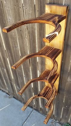 "You will absolutely love this cowboy hat rack.   This hat rack holds 4 hats.  This design will help keep your hats shape.  Made from sugar pine.   Assembly required.   Proudly made in the USA!  Measures  32\" T x 10\" W x 13\" D" Wooden Cowboy Hat Rack, Cowboy Hat Storage Ideas, Cowboy Hat Hanger, Diy Hat Rack, Cowboy Hat Rack, Cap Rack, Wall Hats, Horseshoe Projects, Horseshoe Crafts