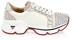 Christian Louboutin Women's Orlato Spike Sneakers Statement Sneakers, Louboutin Bags, Christian Louboutin Women, Wedding Sneaker, Wedding Shoe, Christian Louboutin