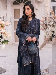 Salitex Daimond Luxury Chiffon 2022 Pakistani Designer Suits, Pakistani Dress, Silk Trousers, Ladies Clothing, Pakistani Dress Design, Pakistani Designers, Shalwar Kameez, Pakistani Outfits, Chiffon Shirt