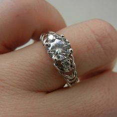 Ritani Braided Rhodium Plated White Gold Ring, Size 7.5 White Gold Ring, Ring Size 7, Womens Jewelry Rings, White Gold Rings, Rhodium Plated, Gold Ring, Braids, Ring Size, Size 7