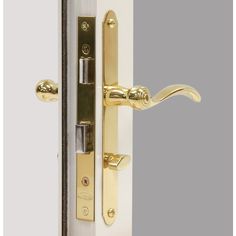 an open door with the handle on it's side and two handles on each side