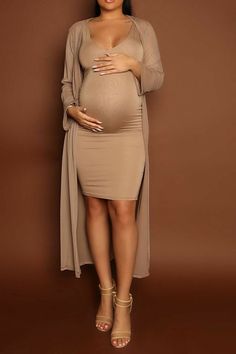 Sheer Duster, Maternity Sweater Dress, Maternity Dresses For Baby Shower, Preggo Fashion, Shower Outfits, Maternity Chic, Cute Maternity Outfits, Stylish Maternity Outfits