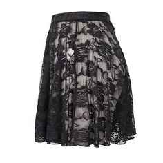 Sst011 Lace Swimsuit A Line Skirt Gothic Black Mini Skirt Bottoms, Gothic High-waisted Mini Skirt For Summer, Black Gothic Mini Skirt With Ruffles, Gothic Mini Skirt With Ruffles, Long Gothic Prints Skirt, Mesh Mini Skirt, Lace Swimsuit, Transparent Fabric, Gothic Skirt