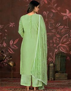 Designer Party Wear Readymade Salwar Suit Processing Time : 20-25 Business Days Work : Wevon Designer, Hand Work Fabric:Top : Modal Butti Bottom : Santoon Dupatta : Organza Color:Top : Green Bottom : Green Dupatta : Green Note : Properly care for your clothing by following care instructions Pista Green Formal Sets For Eid, Unstitched Pista Green Formal Sets, Pista Green Dabka Work Sets For Formal Occasions, Formal Green Sets With Chikankari Embroidery, Pista Green Cotton Wedding Set, Formal Pista Green Sets With Chikankari Embroidery, Pista Green Formal Sets For Festive Occasions, Green Chikankari Embroidery Lawn Suit For Party, Cotton Salwar Kameez With Long Sleeves For Party