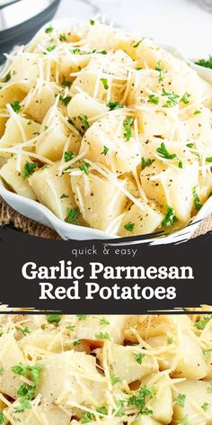 This Garlic Parmesan Red Potatoes recipe will give you the most delicious, fork-tender, tasty potatoes with the least amount of effort! It only takes 15 minutes to cook them (30 minutes total with preheating for pressurizing) and you can have this tasty side dish on the dinner table.