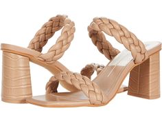 Dolce Vita Paily | Zappos.com Leather Block Heels With Braided Straps, Chic Braided Open Toe Heels, Synthetic Woven Leather Block Heels, Chic Synthetic Heels With Woven Leather, Chic Synthetic Woven Leather Heels, Spring Block Heels With Braided Straps, Spring Braided Straps Block Heel Shoes, Chic Sandals With Braided Straps And Block Heel, Chic Beige Heels With Woven Leather