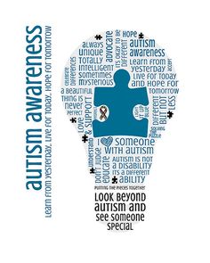 autism-awareness-digital-image Spectrum Disorder, Puzzle Piece, Diy Printable, Word Art, Digital Image, Blue, Clothes