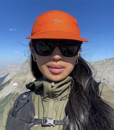 @ justineeagana Gorpcore Outfit, Trekking Outfit, Nature Outfits, Hiking Fits, Mountain Outfit, Cap Outfit, Workout Fits, Davos, Future Outfit