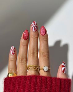 christmas candy cat eye nails 🍬🎄🍭❤️🍫🎅✨ rings from @monicavinader 🫶 #nails #nailinspo #nailart #naildesign #christmasnails #xmasnails #holidaynails #nailsofinstagram #winternails #novembernails Candy Cane Nails, Red Christmas Nails, Pinterest App, Cat Eye Nails, Xmas Nails, Christmas Nail Designs