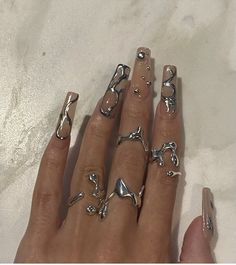 Nail Swag, Chic Nails, Chrome Nails, Best Acrylic Nails