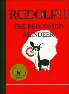 the red - nosed reindeer by rudolphphh is on display in this book cover