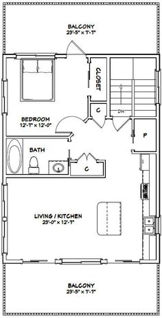 the floor plan for a two bedroom, one bath apartment with an attached bathroom and living room