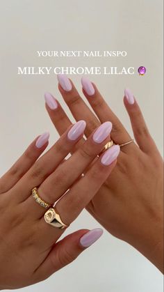 Milky Colored Nails, Light Nail Color Ideas, Nail Ideas For Summer 2024, Chrome Pink Nails Designs, Spring Chrome Nails, Pastel Chrome Nails, Summer Nails Chrome, Chrome Nails Summer