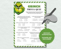 grinch trivia quiz game with instructions