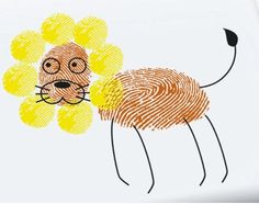 a drawing of a cat with yellow flowers on it's back