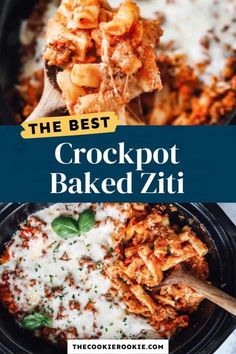 the best crockpot baked ziti recipe