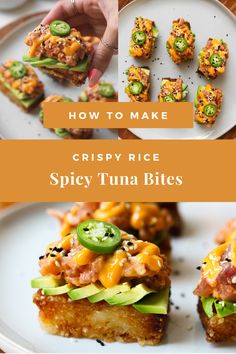 how to make crispy rice spicy tuna bites