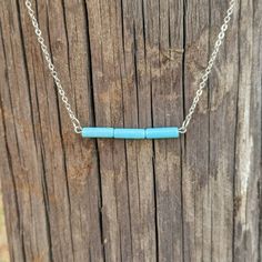 Turquoise Bar Necklace Country & Western Style | Etsy Minimalist Turquoise Nickel-free Necklace, Minimalist Adjustable Turquoise Necklace, Minimalist Adjustable Blue Turquoise Necklace, Everyday Minimalist Turquoise Necklace, Cowgirl Secrets, Turquoise Bar Necklace, Turquoise Bar, Country Rings, Beaded Necklace Diy